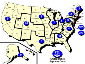 Federal Appellate Court Map